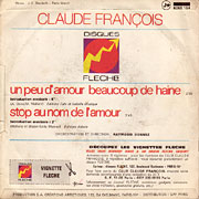 CLAUDE FRANCOIS / Un Peu D'amour Beaucoup De Haine / Stop Au Nom De L'amour